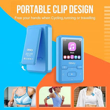 Load image into Gallery viewer, 32GB Clip MP3 Player with Bluetooth 5.0, Portable Digital Lossless Music Player, Mini Ultra-Light MP3 for Sports Running, with FM Radio, Pedometer, Recording, Max 128GB Expand, Earphones Included
