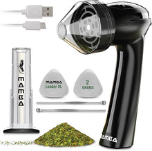 Load image into Gallery viewer, Mamba Loader XL 2g Black USB Electric Herb Grinder. Small Portable Metal Herbal Grinder Machine &amp; Spice Mill for the Kitchen
