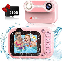 Load image into Gallery viewer, Omzer Small Digital Camera Waterproof Kids: 10Ft Underwater Digital Cameras - 1080p FHD Digital Point and Shoot Camera for Pool Room Outdoor Travel Pink
