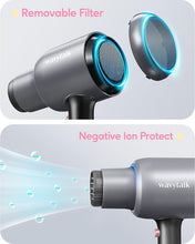 Load image into Gallery viewer, Wavytalk Ionic Hair Blow Dryer with Diffuser for Curly Hair Professional Salon Attachment Diffuser and Concentrator Nozzle for Women Styling Natural

