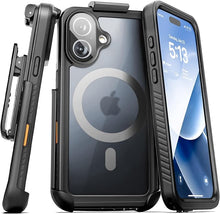 Load image into Gallery viewer, Encased for iPhone 16 Plus Waterproof Case with Belt Clip Holster [Military Grade] Shockproof, Full-Body Phone Cover with Built-in Screen Protector (Compatible with MagSafe)
