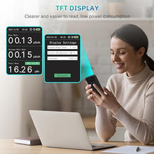 Load image into Gallery viewer, LifeBasis Nuclear Radiation Detector Geiger Counter, Rechargeable Radiation Dosimeter with TFT Display and Smart Alert Beta Gamma X-ray Radiation Monitor - with Lanyard and Bracket, Matte Black
