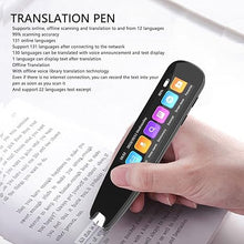 Load image into Gallery viewer, 2.99 Incn Translation Scanning Pen, 131 Online Language Voice Translator Dictionary Pen, Text to Speech Pen Scanner OCR Digital for Language Learners Business Travel
