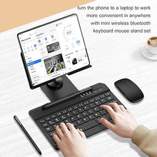 Load image into Gallery viewer, for Samsung Galaxy Z Fold 6/5/4/3/2, Set Include Mini Wireless Bluetooth Keyboard, Mouse, Comfortable &amp; Adjustable Phone Stand, Capacitance Pen, S Pen Holder, Easy to Carry - Black
