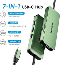 Load image into Gallery viewer, WAVLINK USB C Docking Station, Green
