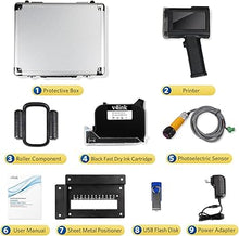 Load image into Gallery viewer, v4ink Portable Handheld Inkjet Printer BT-HH6105B2 with 0.5 Inch Print Height for QR Code Barcode Production Date Logo Serial Number Batch Coding on Plastic Carton Wood Clothes Glass Metal

