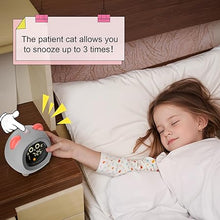 Load image into Gallery viewer, Kids Alarm Clocks for Girls, Clock for Kids with Sleep Training Auto Off Timer 10 Modes Night Light Dual Alarm Warm Color Screen, Cute Pink Clock Gifts for Kids
