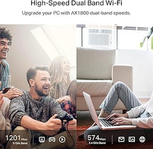 Load image into Gallery viewer, DBIT AX1800 WiFi 6 USB Adapter for Desktop PC (D1-X18) Long Range Wireless Network Adapter USB WiFi Dongle with USB3.0, 5GHz/1201Mbps + 2.4GHz/574Mbps, MU-MIMO, OFDMA, Supports Windows 11/10
