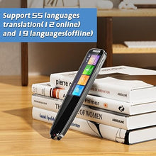 Load image into Gallery viewer, Translation Pen, Translator Pen Text to Speech Device, Reading Pen for Dyslexia, Scan Reader Pen OCR Digital Pen Reader, Wireless Translation Pen Scanner for Students Traveler Adults Business
