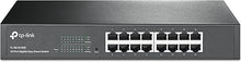 Load image into Gallery viewer, TP-Link 16 Port Gigabit Switch Easy Smart Managed Plug &amp; Play Desktop/Rackmount Sturdy Metal w/ Shielded Ports Support QoS, Vlan, IGMP &amp; Link Aggregation (TL-SG1016DE),Black
