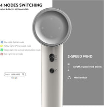 Load image into Gallery viewer, AINA Hair Dryer, Blow Dryer with Diffuser Brush Comb for Women - BLDC Hair Dryer - Brushless Motor, 110,000 RPM Lightweight, Ionic Travel, 3 Magnetic Attachments 110V/ALCI(White)

