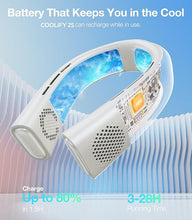 Load image into Gallery viewer, TORRAS COOLIFY 2S Neck Air Conditioner, Portable Personal Cooler and Heater Strong Wind, 3-Speed, App Control Neck Fan Rechargeable, Storm White
