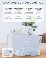 Load image into Gallery viewer, Premium Eye Massager with Heat &amp; Cooling Gel Mask - Heated Eye Massager for Migraine w Bluetooth &amp; White Noise - Massaging Eye Mask for Tension &amp; Stress Relief - Christmas Birthday Gift
