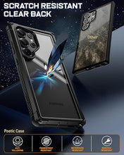 Load image into Gallery viewer, Poetic Guardian Case for Samsung Galaxy S25 Ultra 5G 6.9" (2025) [20 FT Mil-Grade Drop Tested], Built-in Screen Protector [Work with Fingerprint ID], Full Body Rugged Shockproof Case, Black/Clear
