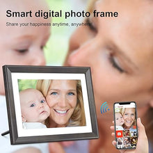 Load image into Gallery viewer, Frameo Digital Picture Frame WiFi 10.1 inch IPS Touch Screen HD Display,16GB Storage, Auto-Rotate,Easy Setup to Share Photos or Videos via Frameo APP

