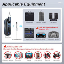 Load image into Gallery viewer, KIMAFUN Lavalier Wireless Microphone, Work 8hs/165FT Range Rechargeable Transmitter and Receiver for Speaker, PA, Audio Mixer, Teaching, Preaching, Public Speaking, G70(1TX1RX)
