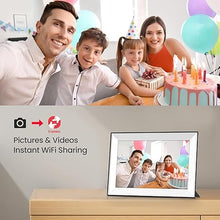 Load image into Gallery viewer, 10.1&#39;&#39; WiFi Digital Picture Frame with 32GB Storage, Frameo 1280 * 800 HD Touch Screen Smart Electronic Digital Photo Frame, Instantly Share Photos and Video
