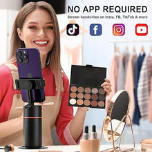 Load image into Gallery viewer, GREEN HOUSE Auto Face Tracking Phone Holder, Selfie Gimbal with Rechargeable &amp; Detachable LED Fill Light &amp; Detachable Controller
