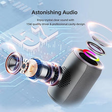 Load image into Gallery viewer, ZEALOT Bluetooth Speaker, Speakers Bluetooth Wireless, S32pro (15W New Version) Portable Speaker Outdoor?Loud Stereo Sound, Dual Pairing, USB/TF/AUX, for Home, Party, Beach-Black
