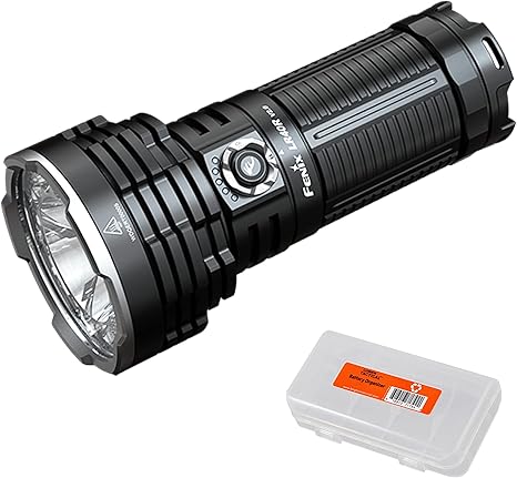 Fenix LR40R V2.0 Super Bright Flashlight, 15,000 Lumen USB-C Fast Charging Rechargeable Long Throw Searchlight with Floodlight and Spotlight and Lumentac Organizer