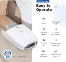 Load image into Gallery viewer, Touchscreen Hand Massager with Heat and Compression, Roller Kneading Massage, Fan Cooling, and Wrist Massage, Hand Massager for Arthritis and Carpal Tunnel, Finger Numbness Relief, Gifts for Women Men
