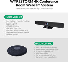 Load image into Gallery viewer, WYRESTORM Halo-COM-MIC 360° Omnidirectional Stereo Conference USB Microphone, AEC, AGC &amp; Noise Suppression, Expansion Mic Up to 3 Times Voice Pickup, Add-on Microphone for APO-60-UC
