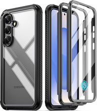 Load image into Gallery viewer, Poetic Guardian Case for Samsung Galaxy S25+ Plus 5G 6.7 "(2025) [20 FT Mil-Grade Drop Tested], Built-in Screen Protector [Work with Fingerprint ID], Full Body Rugged Shockproof Case, Black/Clear
