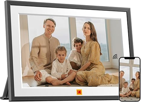 KODAK Digital Photo Frame 10.1 inch with WiFi, WiFi Electronic Frame with 32GB Storage,1280 * 800 HD IPS Touch Screen, Auto-Rotate, Share Photos and Videos for Women