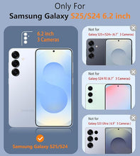 Load image into Gallery viewer, FNTCASE for Samsung Galaxy S25 Case: Military Grade Rugged Cell Phone Cover with Kickstand &amp; Holster | Shockproof TPU Protection Bumper Matte Textured Design for Galaxy S24 Cases 6.2 inch - Black
