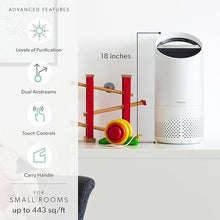 Load image into Gallery viewer, TruSens Air Purifier with UV-C Light + HEPA Filtration | Small | Portable Handle | Simple Touch | Speed Control | White
