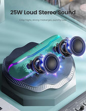 Load image into Gallery viewer, Portable Bluetooth Speaker, IPX7 Waterproof Wireless Speaker with Colorful Flashing Lights, 25W Stereo Sound with 24H Playtime, 100ft Bluetooth Range, Home Outdoor Speaker, TWS Pairing for Teen Gifts
