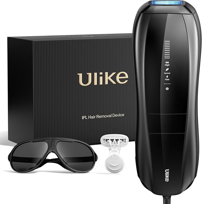 Ulike Laser Hair Removal for Men, Ulike X Plug-in IPL Hair Removal with Ice-Cooling, Dual Lights & Skin Senor for Nearly Painless & Long-Lasting Hair Removal, 3 Modes Tailored for Men’s Stubborn Hair