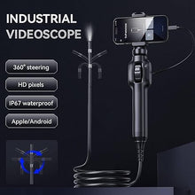 Load image into Gallery viewer, Two-Way Articulating Borescope, Inspection Endoscope Camera with 7.9mm Snake Gooseneck Camera IP67 Probe, 1080P Inspection Camera for iPhone, Android, Cell Phone not Include (3.3FT)
