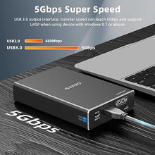 Load image into Gallery viewer, MAIWO Dual Bay Hard Drive RAID Enclosure for 2.5 Inch SATA SSD HDD, RAID 0/RAID 1/JBOD/PM, USB 3.0 6Gbps with UASP, 16TB Capacity, External HDD Bay Aluminum
