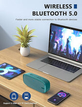 Load image into Gallery viewer, LENRUE Bluetooth Speaker, Wireless Portable Speaker with Loud Stereo Sound, Rich Bass, 12-Hour Playtime, Built-in Mic. Perfect for iPhone, Samsung and More (Green)
