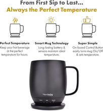 Load image into Gallery viewer, Nextmug - Temperature-Controlled, Self-Heating Coffee Mug (Black - 14 oz.)
