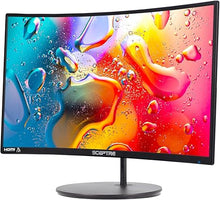 Load image into Gallery viewer, Sceptre Curved 24-inch Gaming Monitor 1080p R1500 98% sRGB HDMI x2 VGA Build-in Speakers, VESA Wall Mount Machine Black (C248W-1920RN Series)
