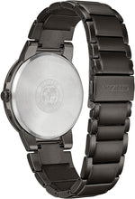 Load image into Gallery viewer, Citizen Men's Eco-Drive Modern Axiom Watch in Gray Stainless Steel, Black Dial (Model: BJ6517-52E)
