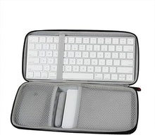 Load image into Gallery viewer, Hermitshell Hard Travel Case for Apple Magic Keyboard MLA22LL/A + Trackpad 2 MJ2R2LL/A + Mouse Bluetooth (PU, Black)
