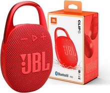 Load image into Gallery viewer, JBL Clip 5 - Ultra-Portable, Waterproof &amp; Dustproof Bluetooth Speaker, Big Pro Sound with Punchy bass, Integrated Carabiner, Up to 12 Hours of Play, Made in Part with Recycled Materials (Red)
