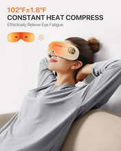 Load image into Gallery viewer, ALLJOY Eye Massager with Heat and Cooling for Migraines, Dry Eyes, Dark Circles, Birthday Christmas Gifts for Women, Rechargeable Bluetooth Music Heat Cold Eye Massager Improve Sleeping
