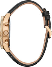 Load image into Gallery viewer, Citizen Men's Eco-Drive Weekender Sport Casual, Rose Gold-Tone Stainless Steel Watch, Black Leather Watch, Chronograph (Model: CA4553-01E)
