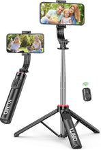 Load image into Gallery viewer, 52&quot; Selfie Stick Tripod with Remote, 3 in 1 Portable Selfie Stick &amp; Phone Tripod Stand with Phone Holder, Cell Phone Tripod for Group Selfies/Live Streaming/Video Recording, Tripod for iPhone/Android
