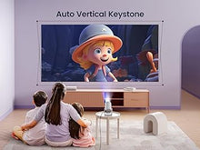 Load image into Gallery viewer, [270°Adjustable Stand] Mini projector with WiFi and Bluetooth, Outdoor Portable Movie Projector 1080P Support, Auto Keystone Home Projector for Phone/TV Stick/Laptop, WiMiUS Latest S27
