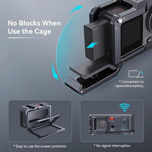 Load image into Gallery viewer, SMALLRIG Action 3 Action 4 Camera Cage for DJI, Protective Cage Compatible for DJI Mic, Protective Frame for DJI Osmo Action 3 Action 4-4119B
