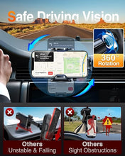 Load image into Gallery viewer, VANMASS Car Phone Holder Mount 2024 Upgraded [Patent Steel-Hook] Car Vent Phone Mount Clip Military-Grade Shockproof Cell Phone Car Mount Handsfree Truck Stand Vent Cradle for iPhone 15 Android,Black
