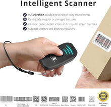 Load image into Gallery viewer, ScanAvenger Portable Mini-Wireless Bluetooth Barcode Scanner: Hand Scanners - Cordless, Rechargeable 1D &amp; 2D Scan Gun for Inventory Management Wireless, Handheld USB QR (1D&amp;2D Mini Barcode Scanner)…
