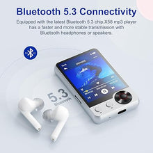 Load image into Gallery viewer, 128GB MP3 Player with Boosted Bluetooth 5.3, Music Player Features HD Speaker, 2.4&quot; Touchscreen, Expandable SD Card Slot, Dual Headphone Ports, Supports FM Radio, Voice Recorder, E-Book, and More
