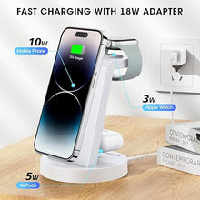 Load image into Gallery viewer, 3 in 1 Charging Station for iPhone - Wireless Charger for Apple Products Multiple Devices - Charging Dock Stand for AirPods (for iPhone 16 15 14 13 pro 12 11 X Max)
