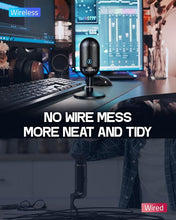 Load image into Gallery viewer, ALABS USB Wireless Cardioid Condenser Microphone for Podcast,Gaming and Home Office,100ft Signal Transmission Distance,Streaming Mic with LED Quick Mute Indicator and Noise Cancelling for PC,Mac
